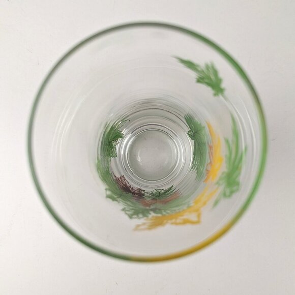 Vintage 50s Maple Leaves Highball Glass - Picture 7 of 9